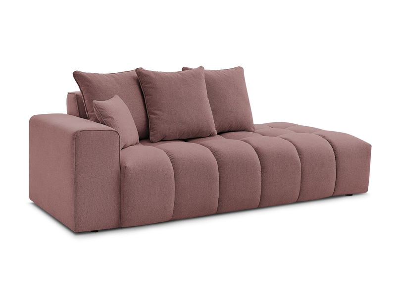  Bobochic canapé droit fixe mont-blanc tissu chiné rose  accoudoir gauche MONT-BLANC - Conforama A