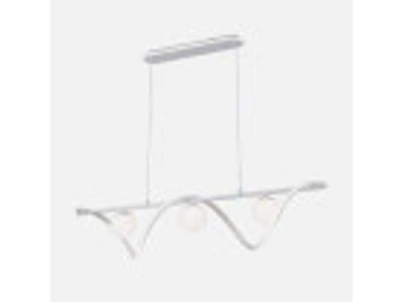  Fabrilamp century, suspension, moderne, led, 151 w, 12590 lm, 3000-4000-6000 k, blanc, 55-129.5 x 120 x 26 cm 250192001 - Conforama D