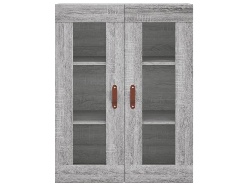  Buffet haut - bahut - meuble de rangement sonoma gris 69,5x34x180 cm bois d'ingénierie  - Conforama E