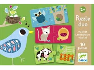 Puzzle duo habitat - 10 puzzles