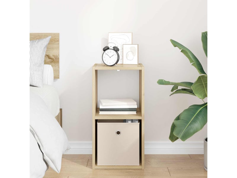  Table de chevet avec tiroir chêne sonoma 30,5 x 27 x 59,5 cm  - Conforama D
