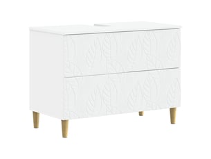 Meuble sous lavabo de salle de bain delft blanc 82 x 41 x 59 cm cf64849