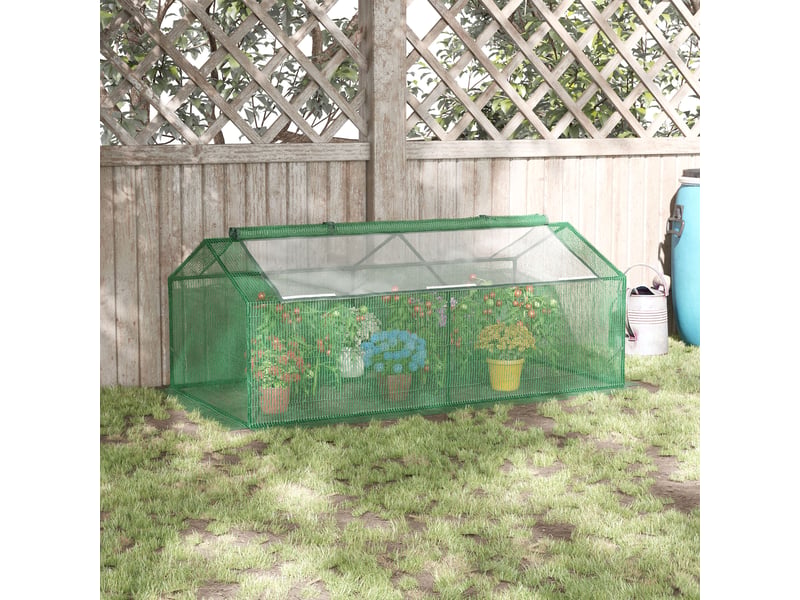 Serre fenêtre, film maille pe, hivernage, balconjardin, tomates 180x90x70 cm, verdure. - Conforama D