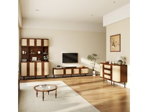 Meuble tv coloris bois foncé 120 cm TCQPZ