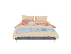 Sommier cadre à lattes 160x200 cm <strong>MODENUIT </strong> <strong></strong> vendu avec sommier et matelas