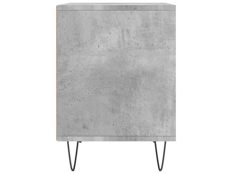  Lot de 2 tables de chevet - cabinet de chevet - table de nuit gris béton 40x35x50 cm bois d’ingénierie  - Conforama E