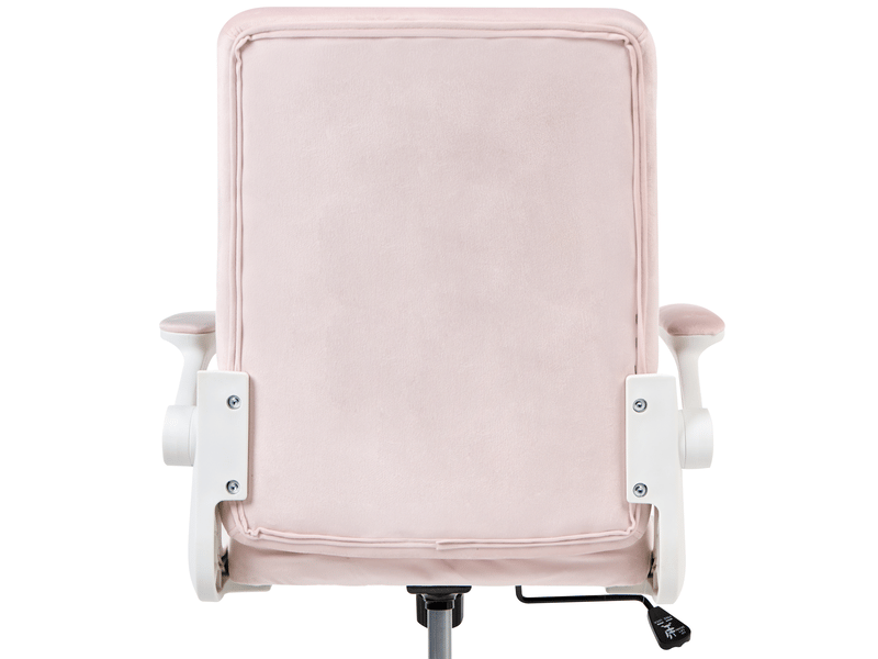 Chaise de bureau dandy velours rose pastel  - Conforama E