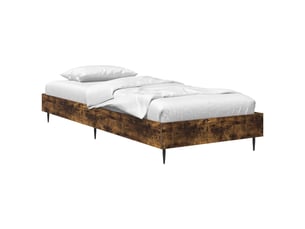 Lit simple 80x200 cm coloris marron