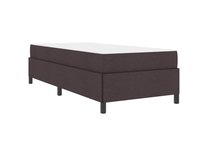  Lit simple- lit adulte -  lit à ressorts marron foncé 100 x 200 cm tissu  - Conforama C
