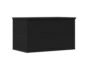 Boîte de rangement, coffre de rangement chêne noir 60x35x35 cm bois d'ingénierie