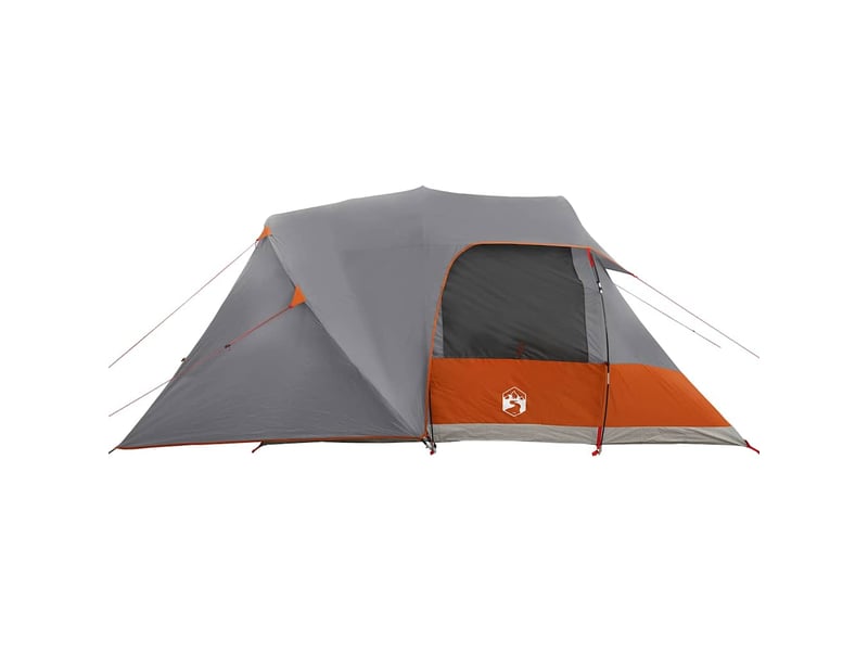  Tente de camping, tente dôme 4-personnes 4 personne gris et orange shl98507  - Conforama E