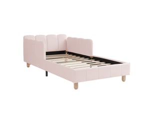 Lit simple 90x200 cm <strong>HNCBB</strong>  <strong></strong> coloris rose