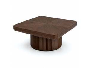 Table basse carré(e) coloris bois foncé MAISENTIEL  - 78 cmx78 cm