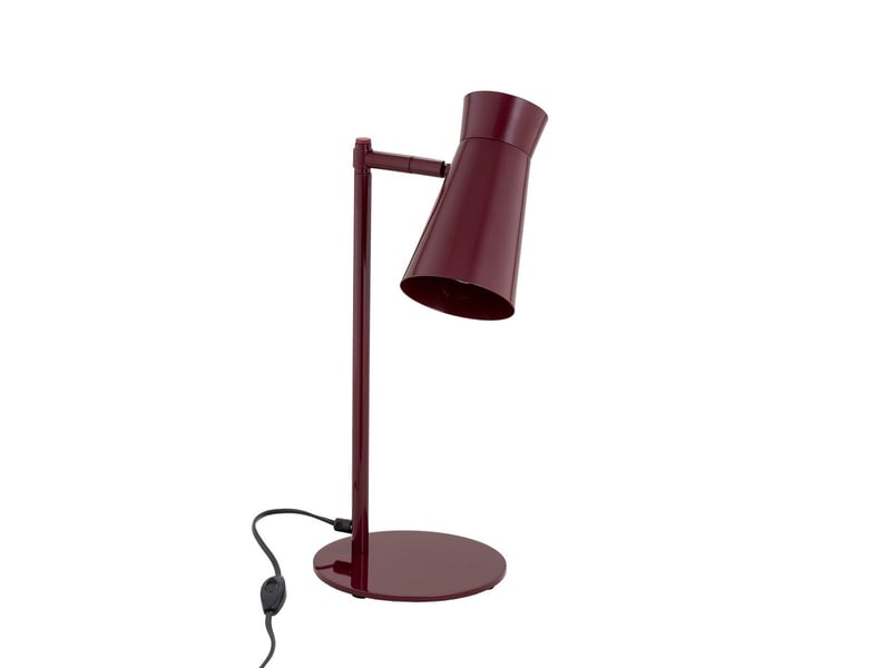  Argon lord lampe de bureau lord, couleur bordeaux, culot e14, avec interrupteur.  - Conforama C