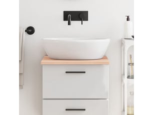 Comptoir de salle de bain, plan de travail 40x60x2 cm bois massif non traité cf65735