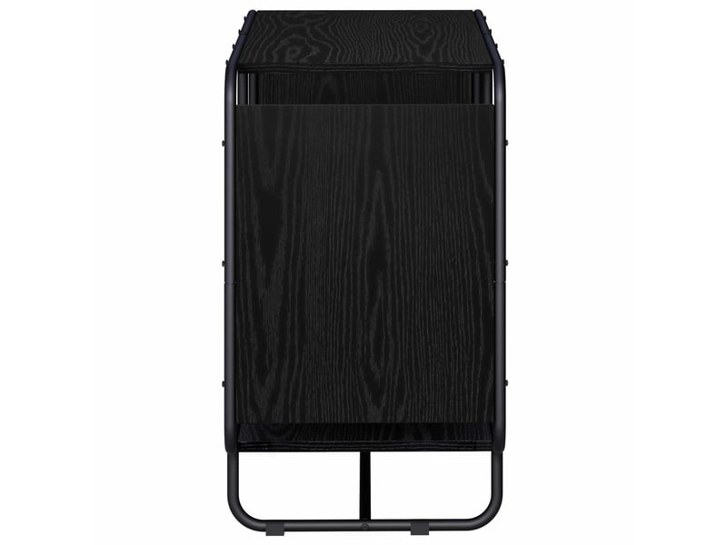  Buffet salon, buffet de rangement chêne noir 80x37,5x64,5 cm bois d'ingénierie  - Conforama D