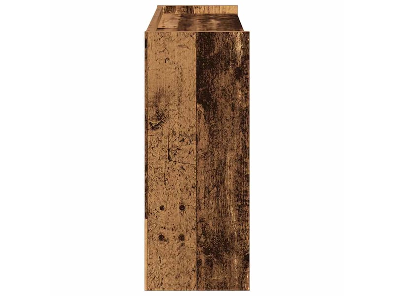  Meuble à chaussures, étagère à chaussures vieux bois 80x25x62 cm bois d'ingénierie  - Conforama E