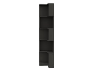 Bibliotheque coloris noir 5 étagère(s) PANGIVO N877P296161B - 63.5 cm x 175 cm