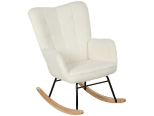 Fauteuil relax manuel  <strong></strong> Polyester blanc