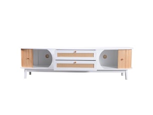 Meuble tv coloris bicolore 180 cm   