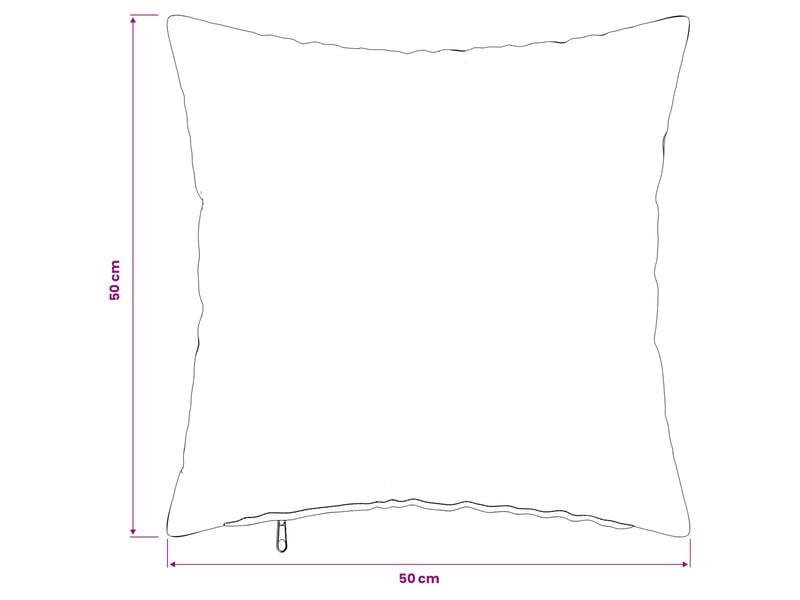  Lot de 6 housses de coussin heerlen rouge 50 x 50 cm tissu cf49724  - Conforama E