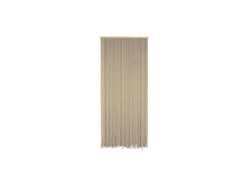 Rideau de porte en corde tressée coton écru 90 x 200 cm 1189641 - Conforama D