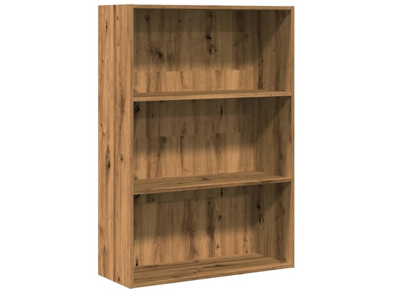  Bibliothèque, étagère de rangement chêne artisanal 80x30x114 cm bois d'ingénierie  - Conforama A