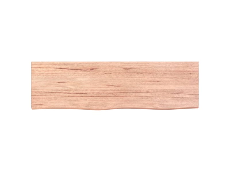 Comptoir de salle de bain, plan de travail marron clair 100x30x2 cm bois traité cf65814 - Conforama C