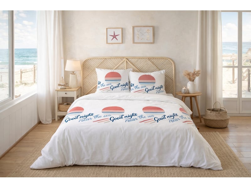 Parure de lit bord de mer PAR_SEA220 - Conforama B