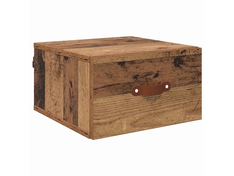  Table de chevet chambre, cabinet de chevet mural 35 x 35 x 20 cm bois d'ingénierie shl6627  - Conforama A