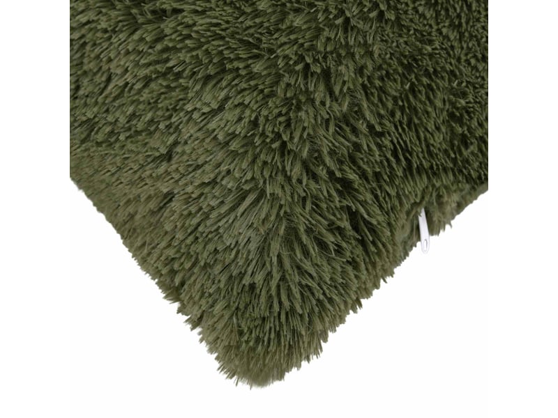  Lot de 2 coussins avec oreiller, coussins décoratifs heerlen vert fleece pv cf50624  - Conforama E