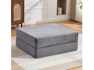 Banquette lit convertible couchage Occasionnel <strong>MIVRAY </strong> <strong></strong> gris