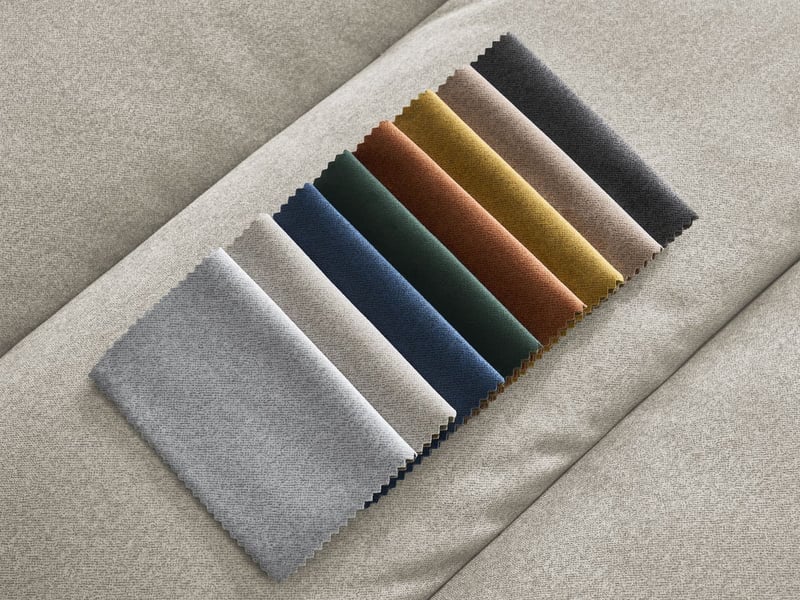  Bobochic canapé droit fixe 3 places sierra velours beige SIERRA - Conforama C