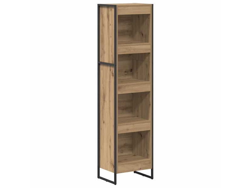  Bibliothèque, armoire à livres 40 x 30 x 155 cm bois d'ingénierie chêne artisan  - Conforama A