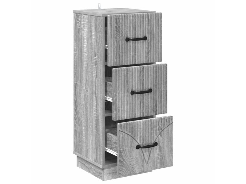  Armoire de rangement bureau, armoire à tiroirs 33 x 34.5 x 87 cm bois d'ingénierie shl5673  - Conforama E