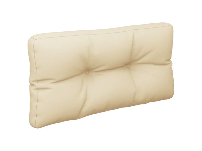  Coussin de palette, coussin de chaise, coussin de canapé beige 70x40x12 cm tissu cf55292  - Conforama D