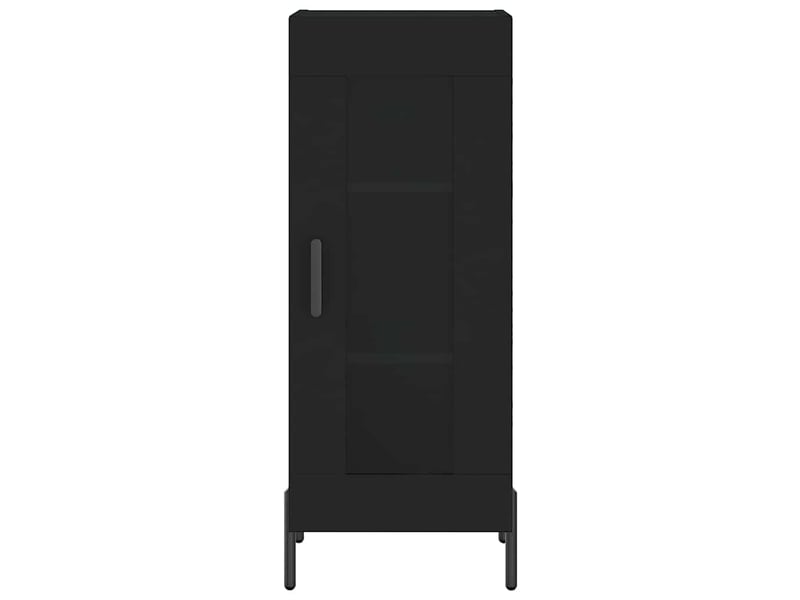  Buffet - bahut - meuble de rangement noir 34,5x34x90 cm bois d'ingénierie  - Conforama E