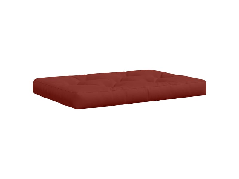 Coussin de siège en palette, coussin d'assise vianen 100 % polyester rouge cf55895 - Conforama A