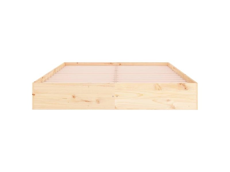  Lit double- lit adulte -  cadre de lit sans matelas bois massif 150x200 cm  - Conforama D
