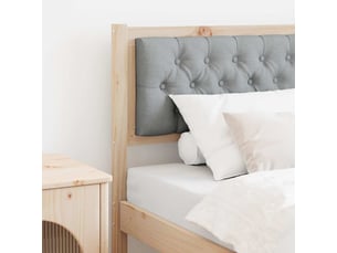 Tete de lit A poser largeur 9 cm <strong></strong> <strong></strong> argenté