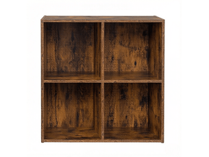 Bibliotheque coloris marron 4 étagère(s) <strong>MIVRAY </strong> <strong></strong> - 59.6 cm x 59.8 cm