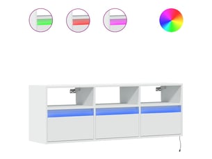 Meuble tv coloris blanc 130 cm <strong></strong>  <strong></strong>