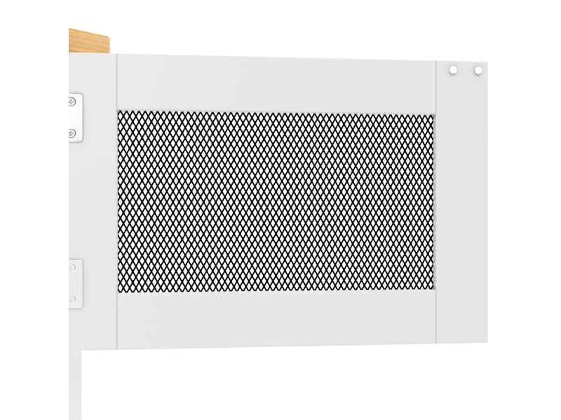  Îlot de cuisine 140x40x93,5 cm rabattable mdf blanc  - Conforama D