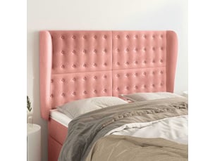 Tete de lit A poser largeur 147 cm   rose