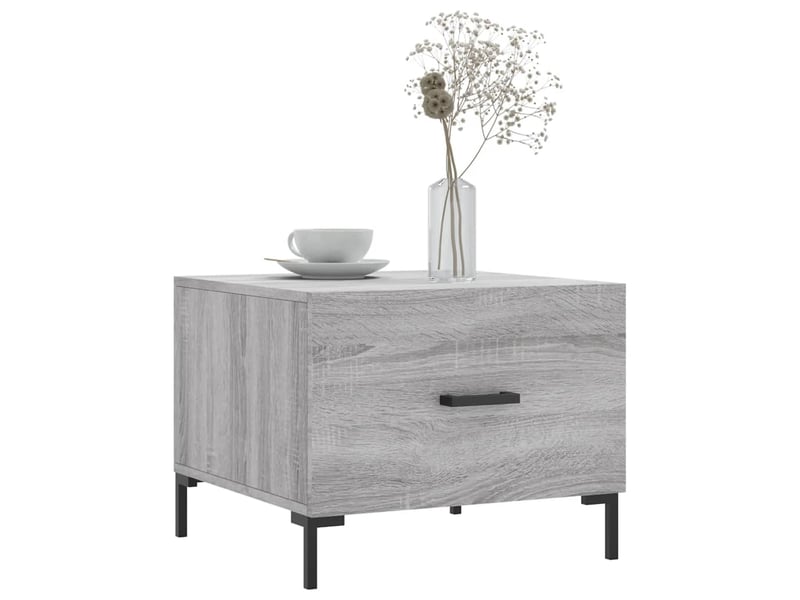  Tables basses 2 pcs - table de salon - table à thé sonoma gris 50x50x40 cm bois d'ingénierie  - Conforama C
