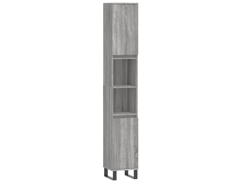 Ensemble de meubles de salle de bain 3 pcs sonoma gris cf63815 - Conforama C