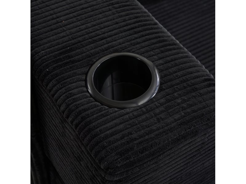  Canapé-lit de sol convertible 277,5x92,5x60 cm noir  - Conforama D