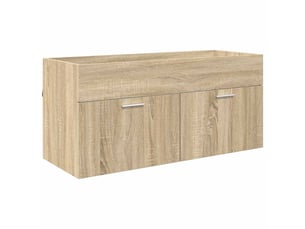 Armoire d'évier, meuble de rangement chêne sonoma bois d'ingénierie