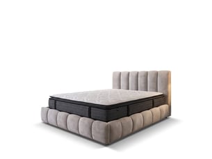 Ensemble matelas et sommier 160x200 cm Ressorts+latex+mémoire forme <strong>Sampur</strong> <strong>PREMIUM</strong> soutien Medium épaisseur 29 cm
