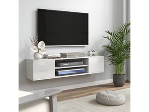 Meuble tv coloris blanc